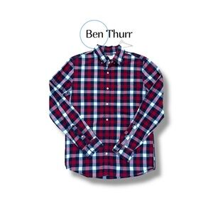 Size M (Slim Fit) - GAP Plaid Button Up